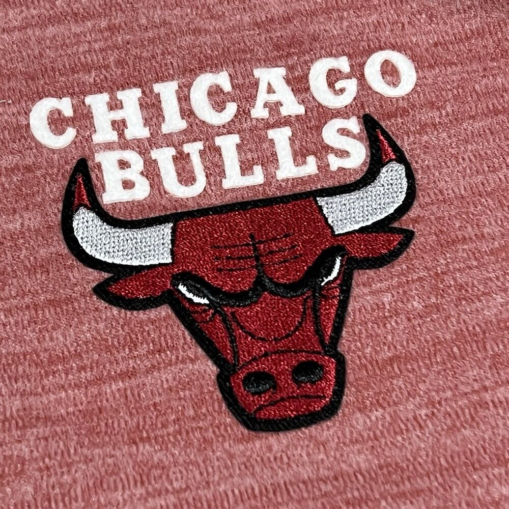 Antigua Connection Chicago Bulls Soft Pullover SweatShirt 1/4 Button Women's M - Picture 2 of 12